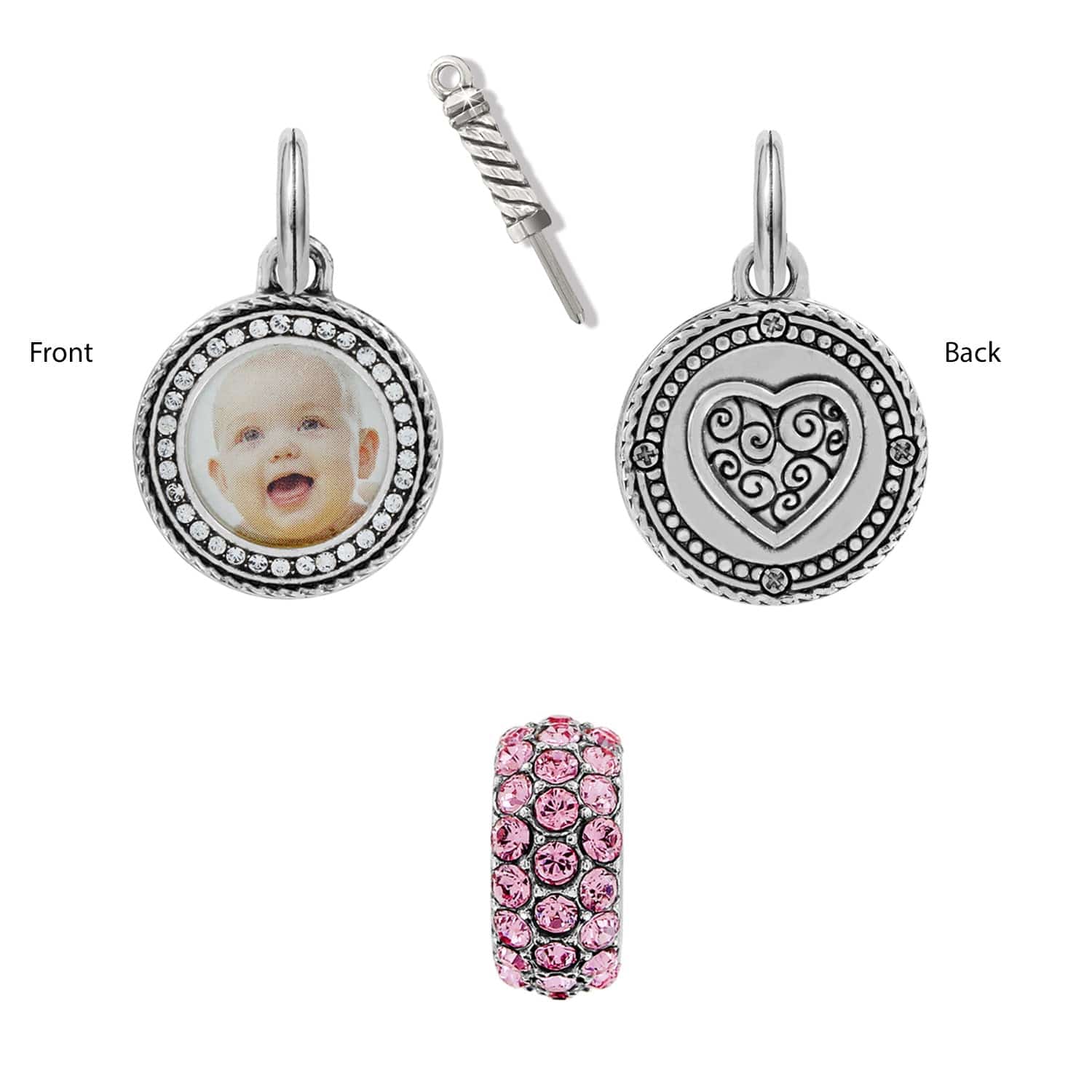 Baby Girl Memento Charm Card - Image 2