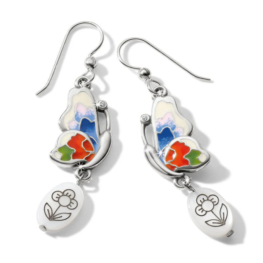 Blossom Hill Butterfly Shell French Wire Earrings - Image 2
