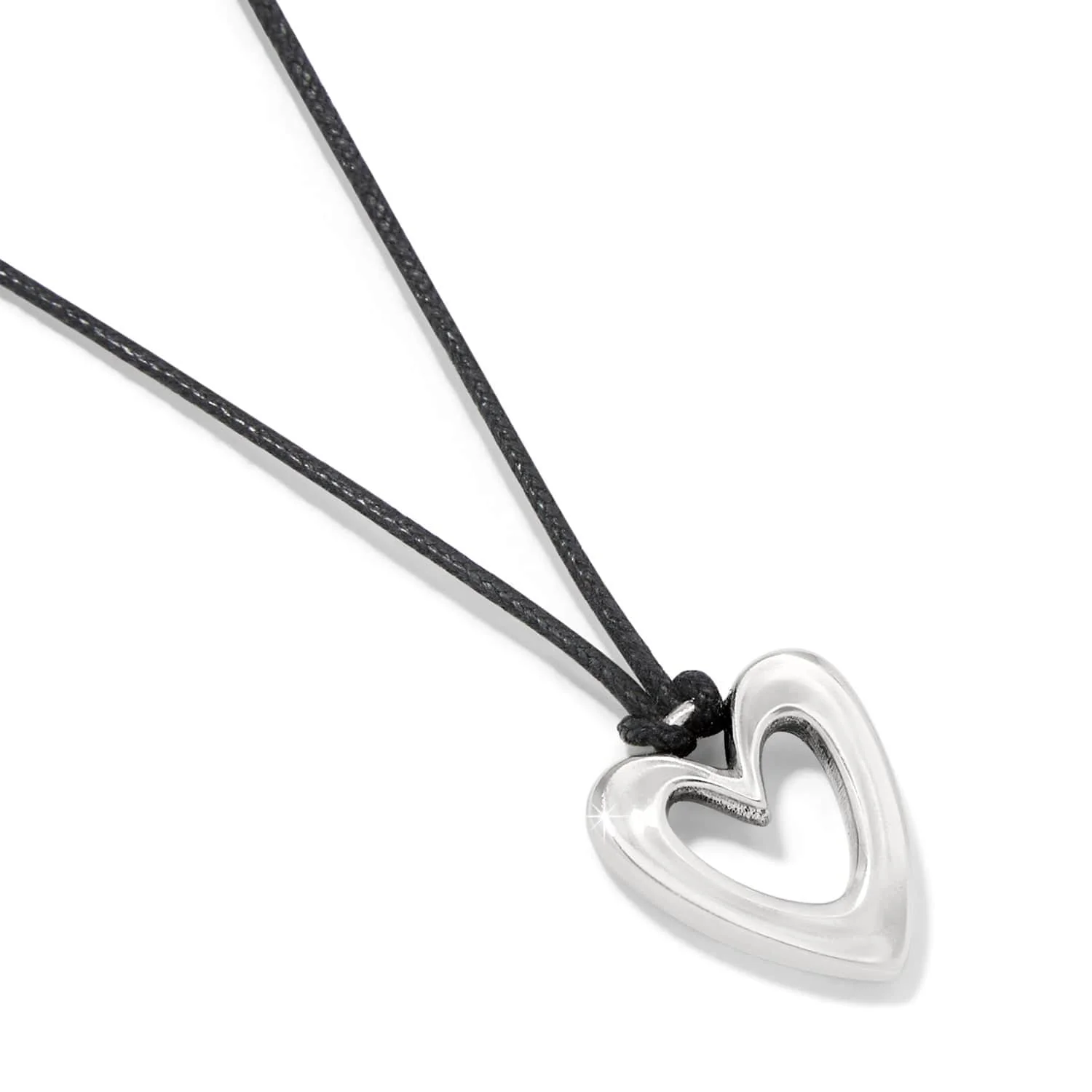 Cascade Open Heart Petite Cord Necklace - Image 2
