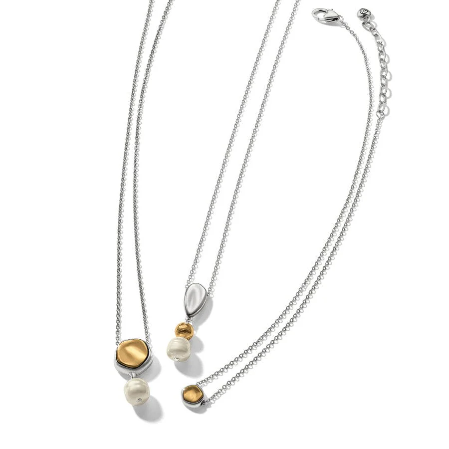 Cascade Round Pearl Necklace - Image 4