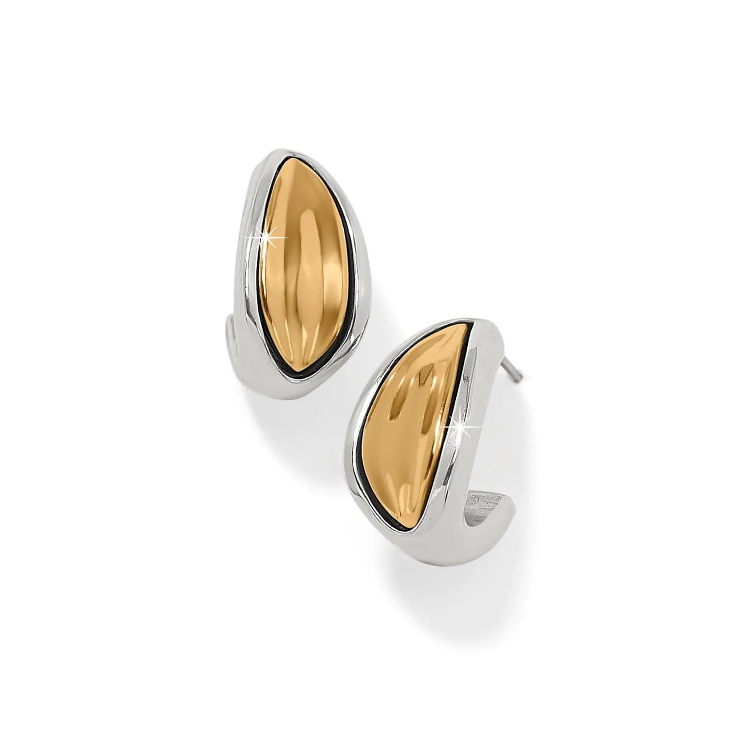 Cascade Two Tone Hoop Earrings