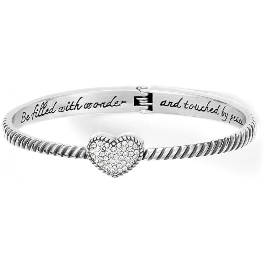 Celestia Heart Hinged Bangle - Image 6