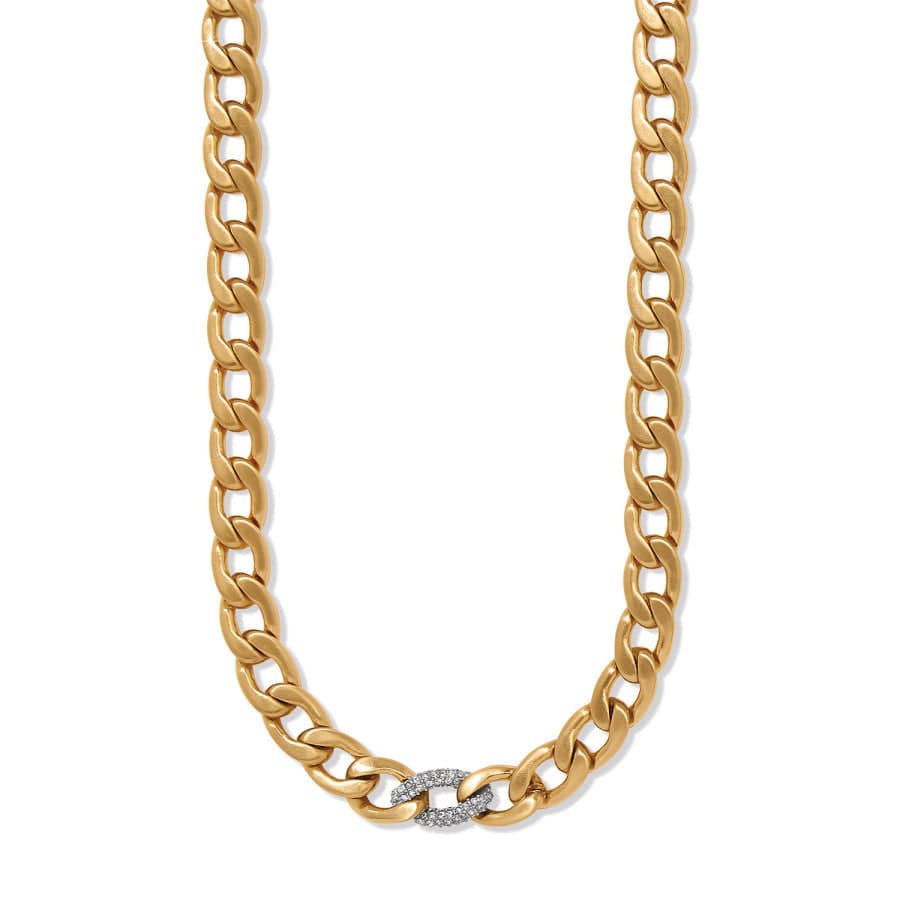 Cleo Pave Link Necklace - Image 2
