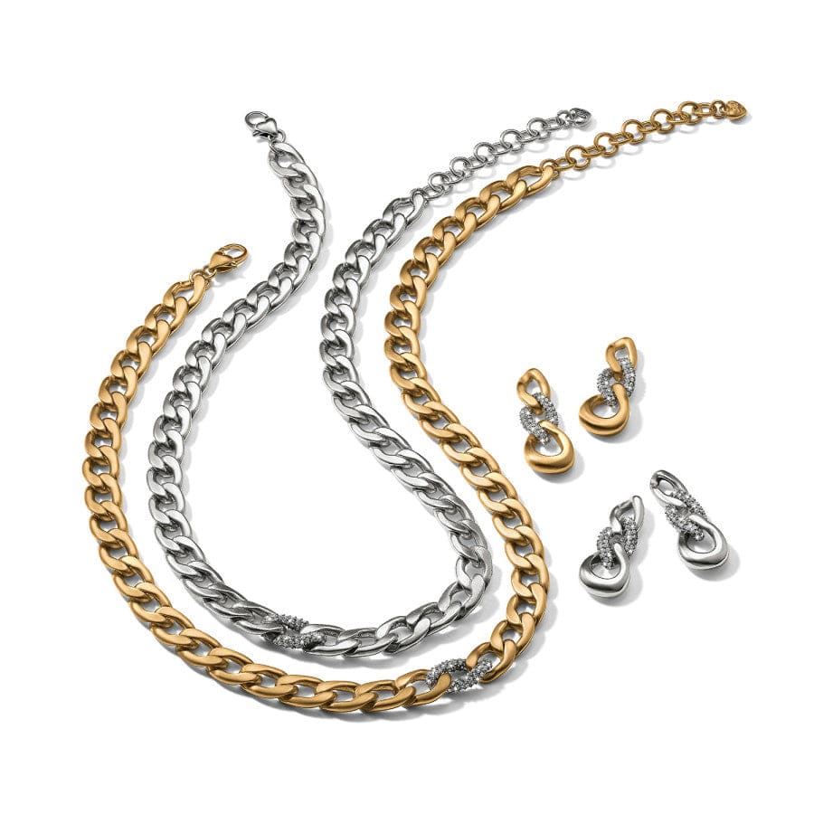 Cleo Pave Link Necklace - Image 3