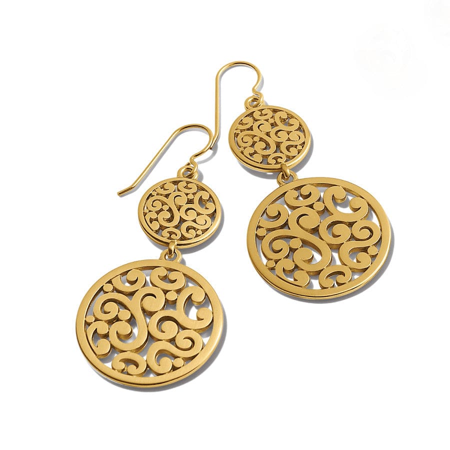 Contempo Medallion Duo French Wire Earrings - Image 2