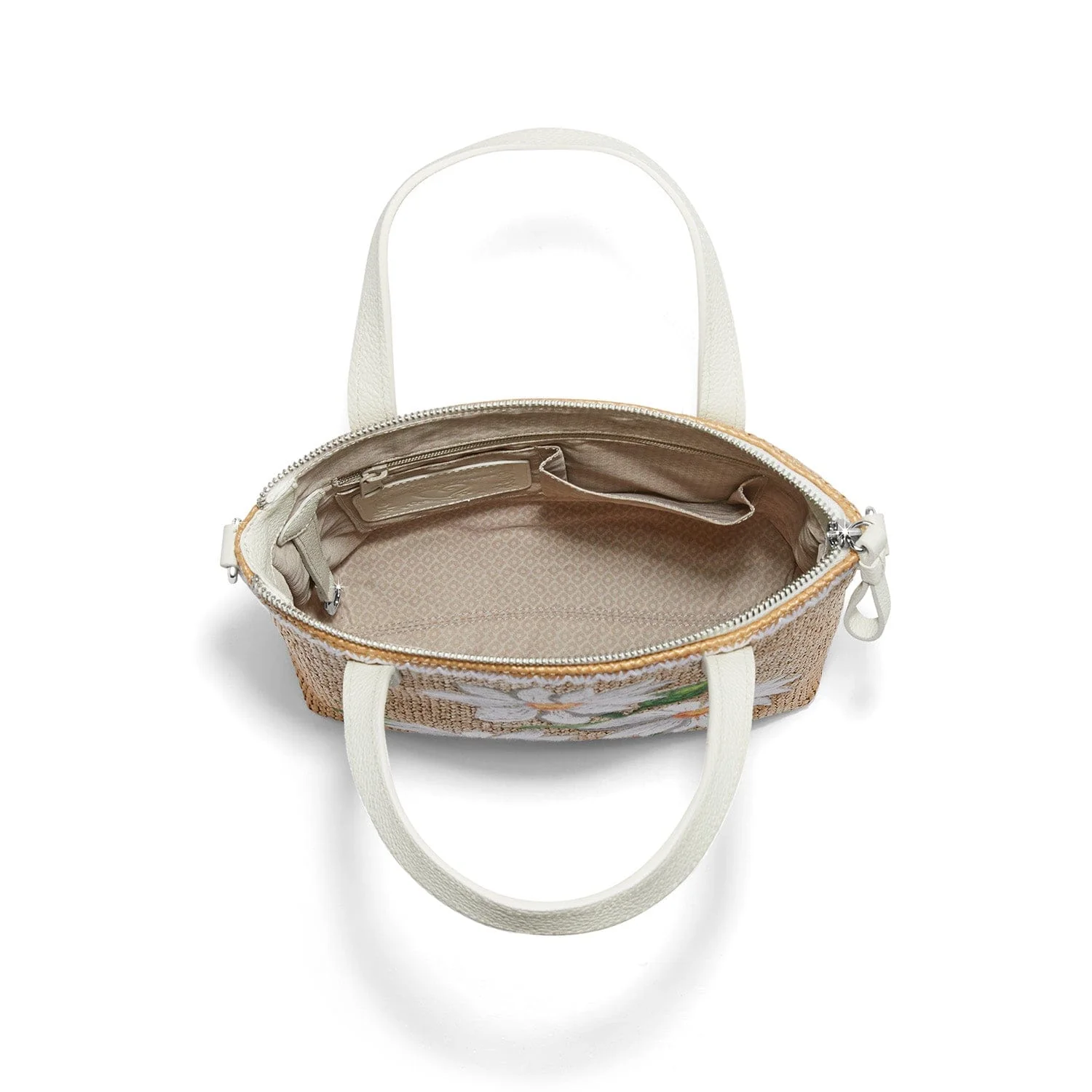 Daisy Dee Embroidery Straw Tote - Image 2