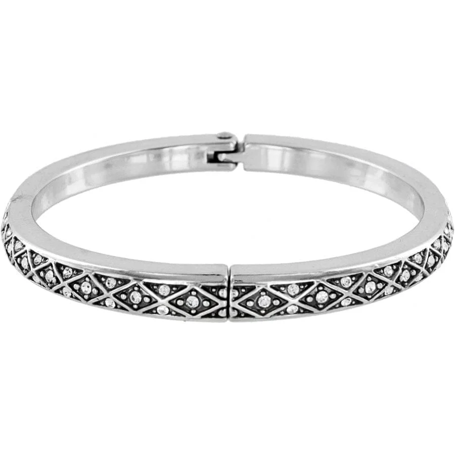 Diamond Hinged Bangle - Image 2