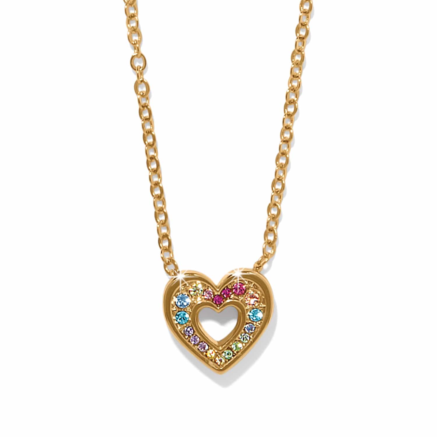 Enchanting Gem Heart Necklace