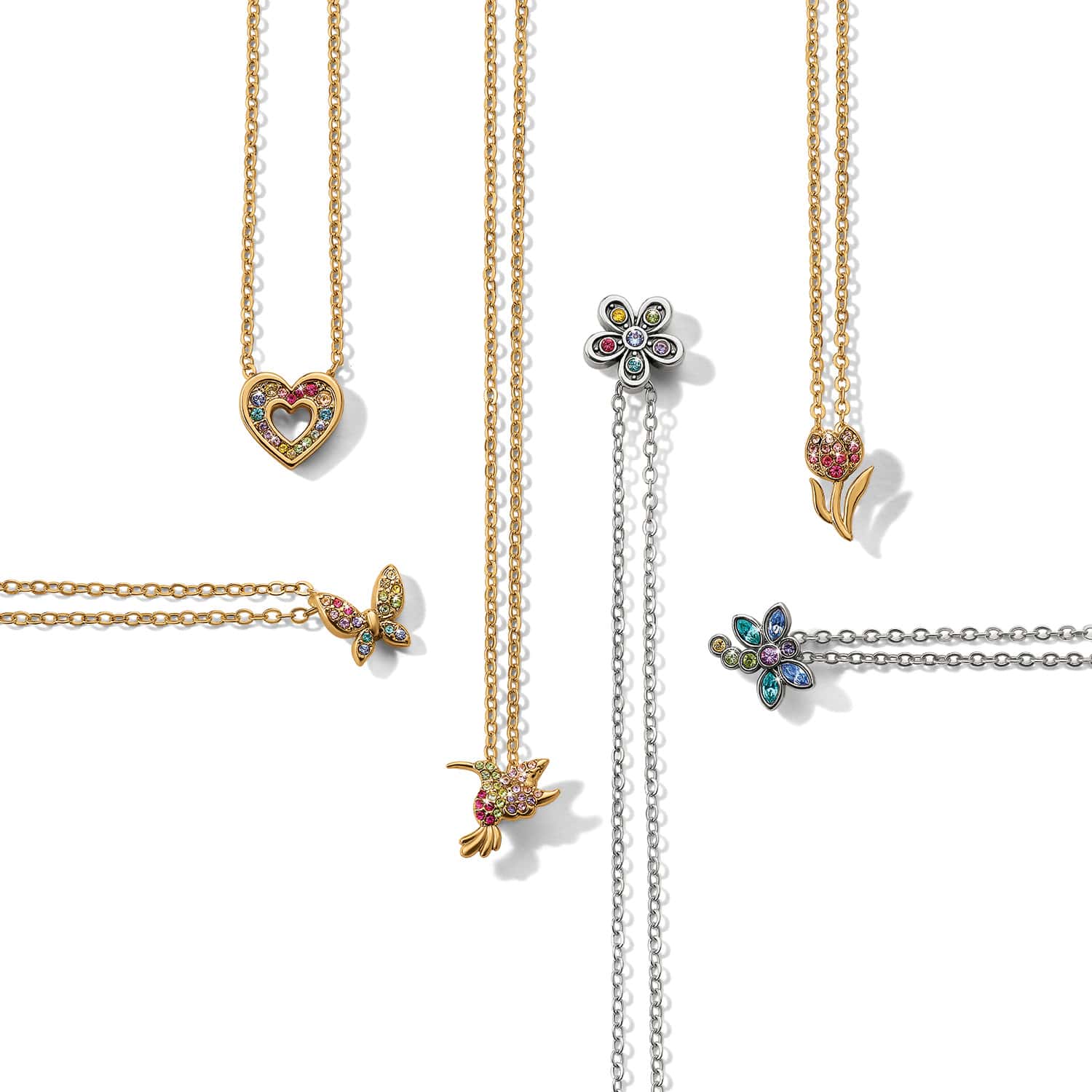 Enchanting Gem Tulip Necklace - Image 4