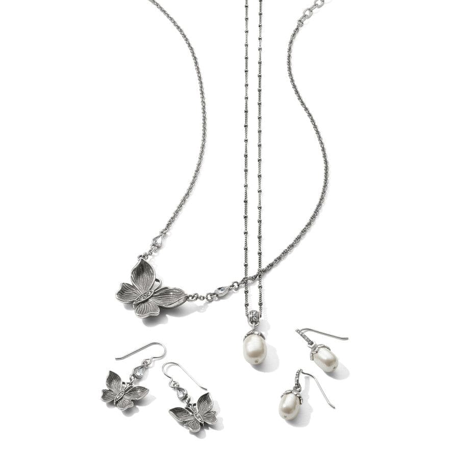 Everbloom Pearl Drop French Wire Earrings - Image 2