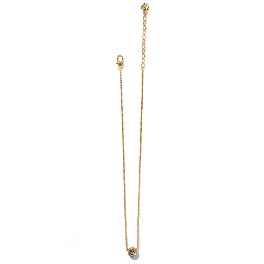 Ferrara Two Tone Luce Mini Pendant Necklace - Image 2