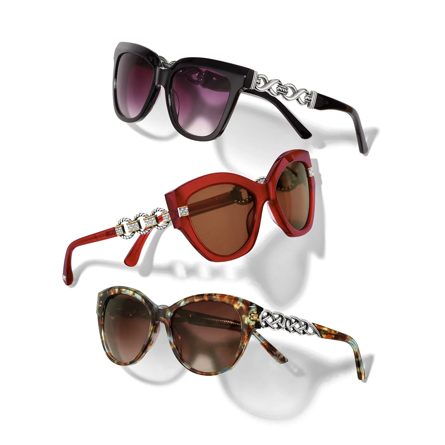 Interlok Braid Blue Havana Sunglasses - Image 4