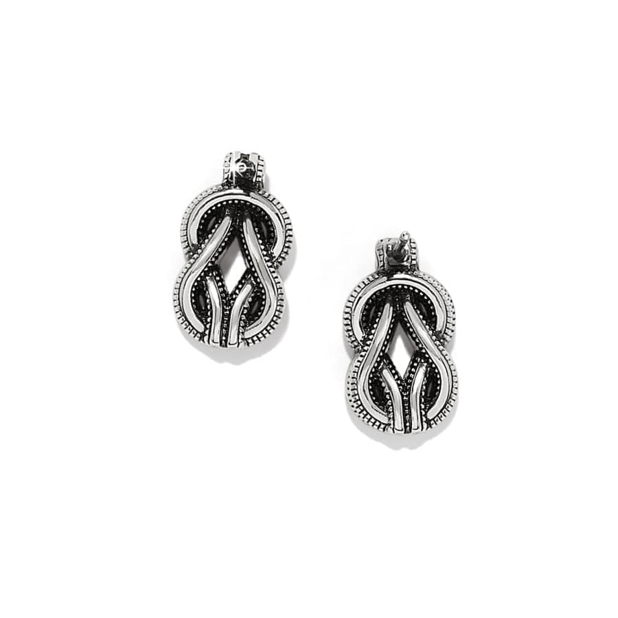 Interlok Harmony Two Tone Post Earrings - Image 2
