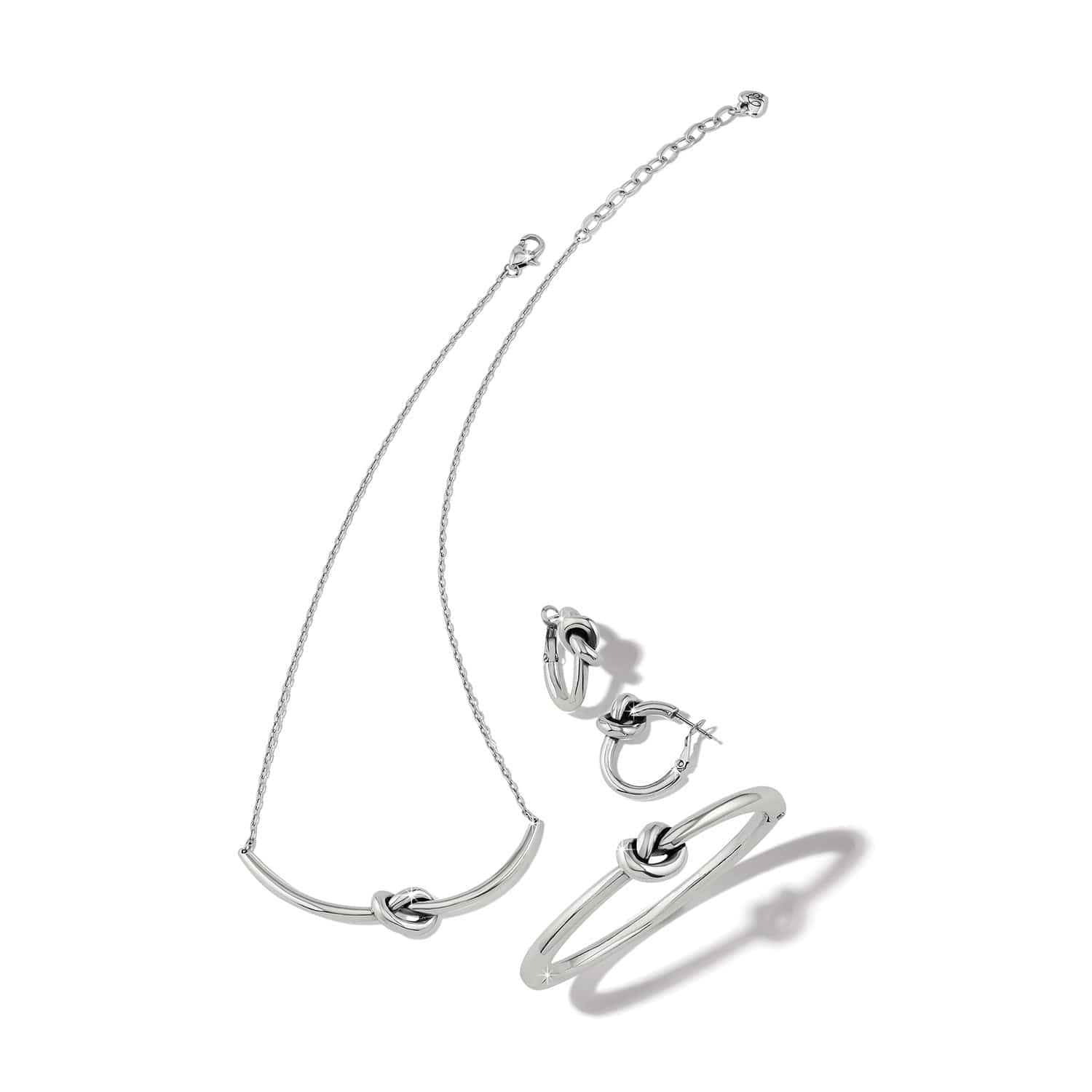 Interlok Single Knot Hoop Earrings - Image 4