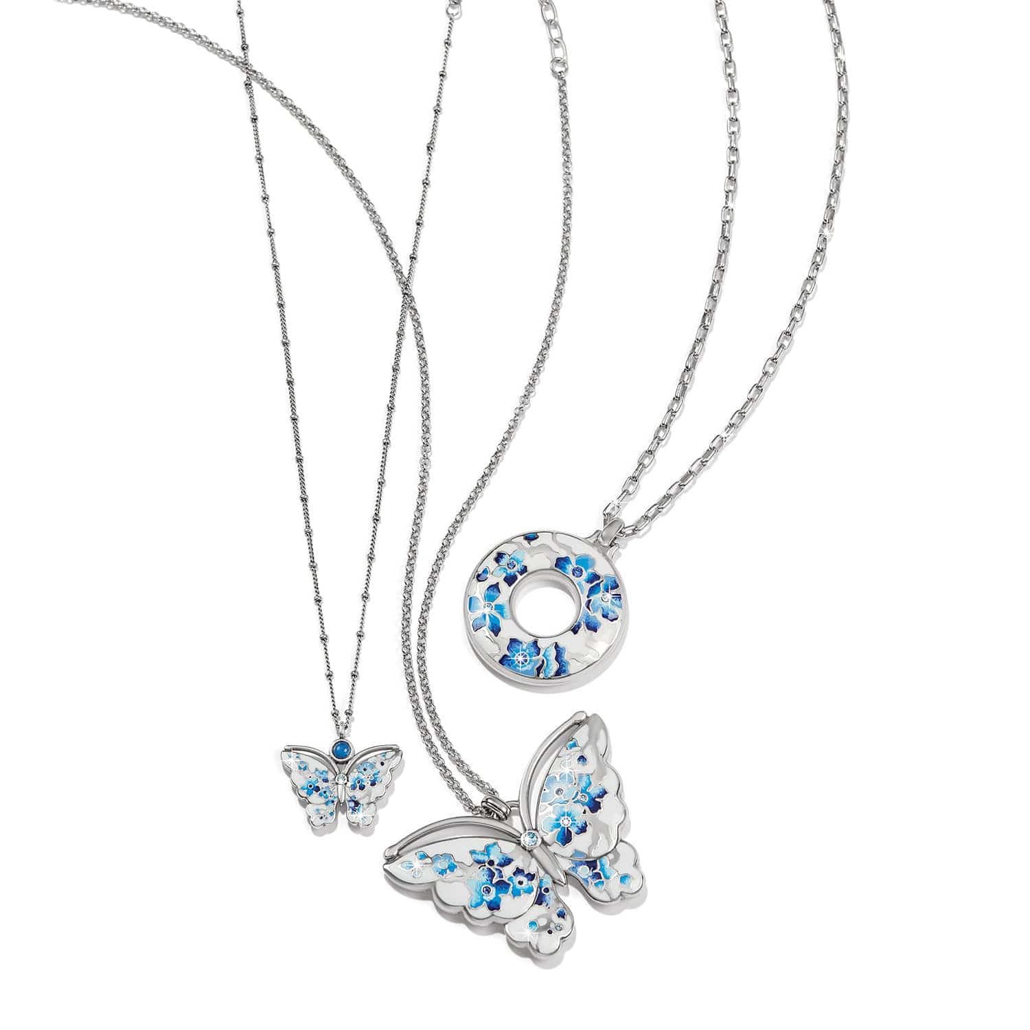 Kyoto In Bloom Indigo Ring Necklace - Image 4