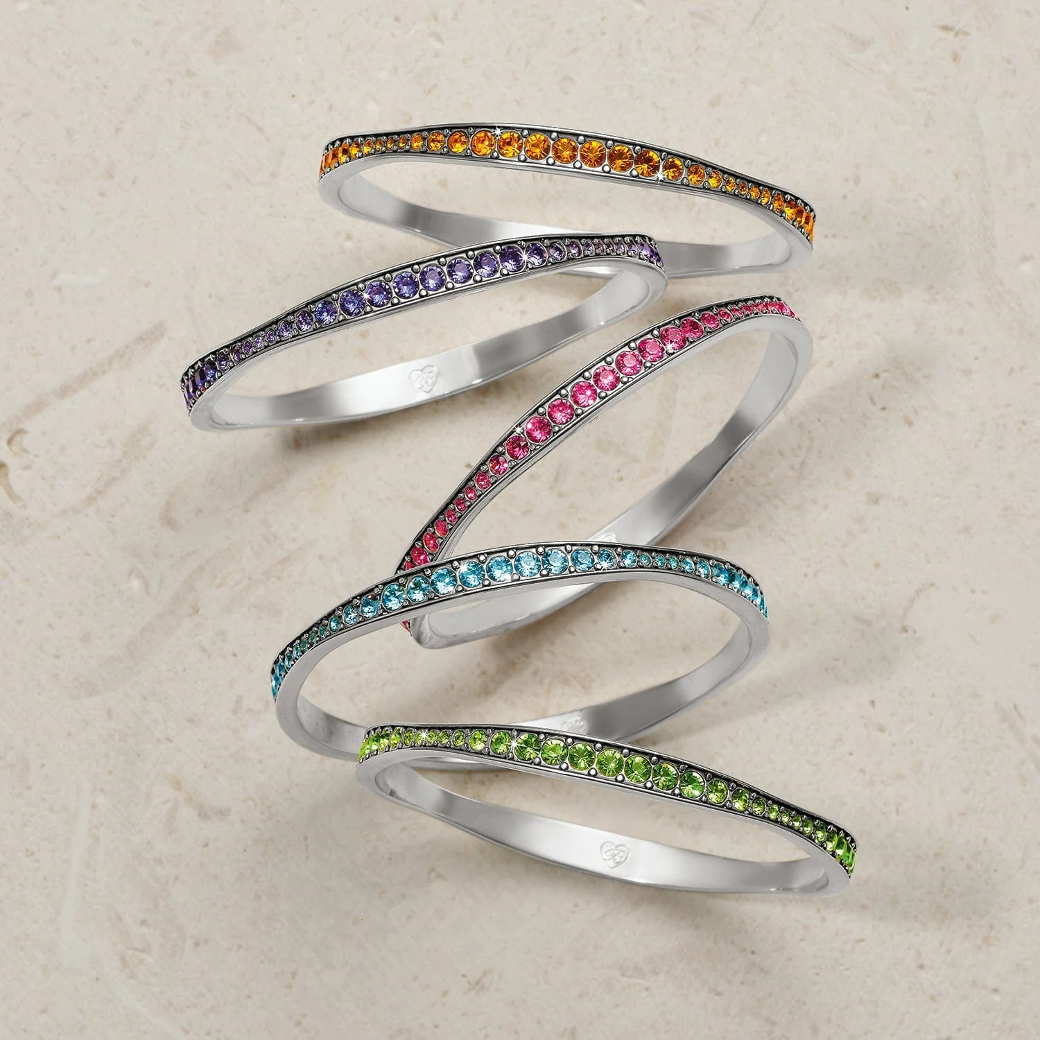 Light Hearted Crystal Bangle - Image 17