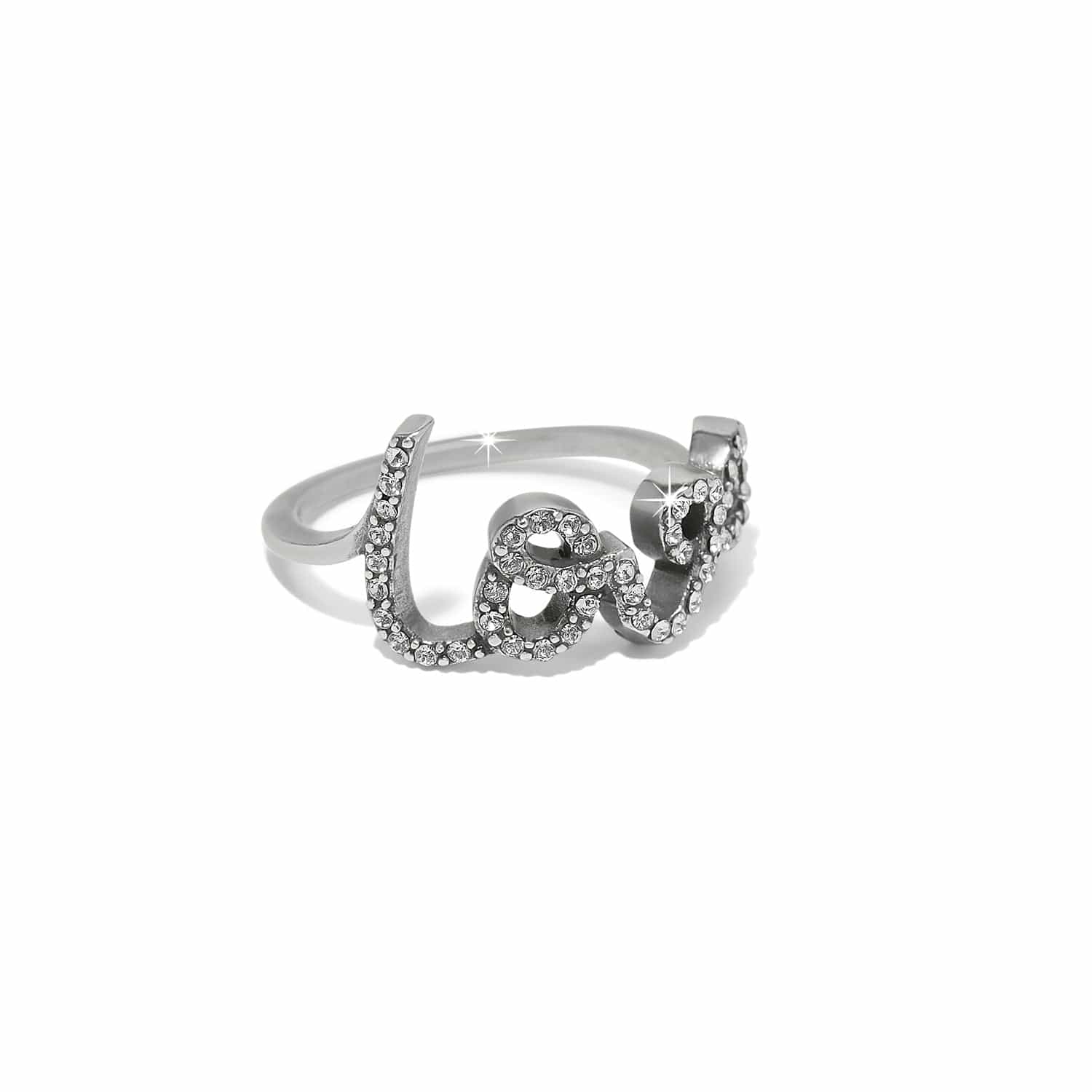 Love Script Sparkle Ring - Image 3
