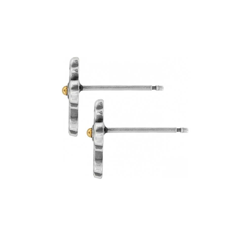 Luna Cross Mini Post Earrings - Image 2