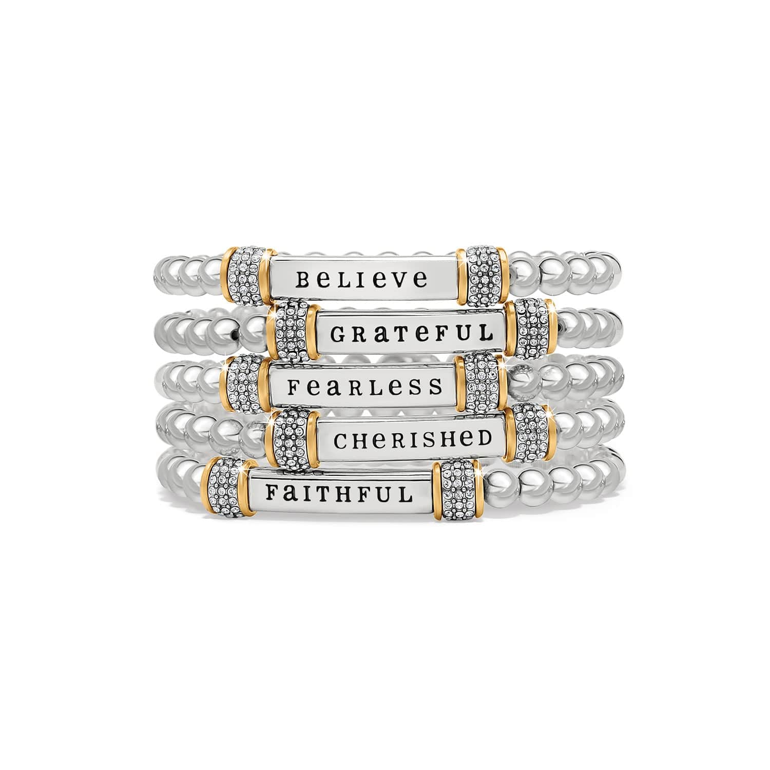 Meridian Cherished Two Tone Stretch Bracelet - Image 3