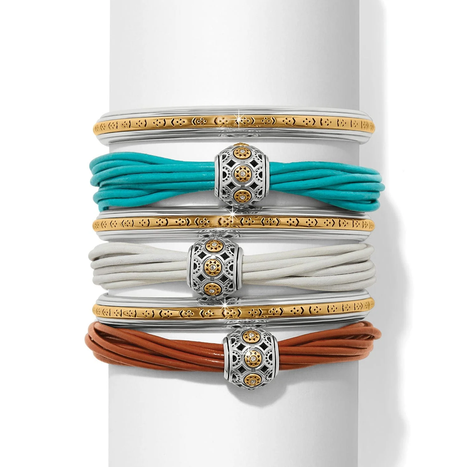Mosaic Cerrillos Leather Bracelet - Image 3