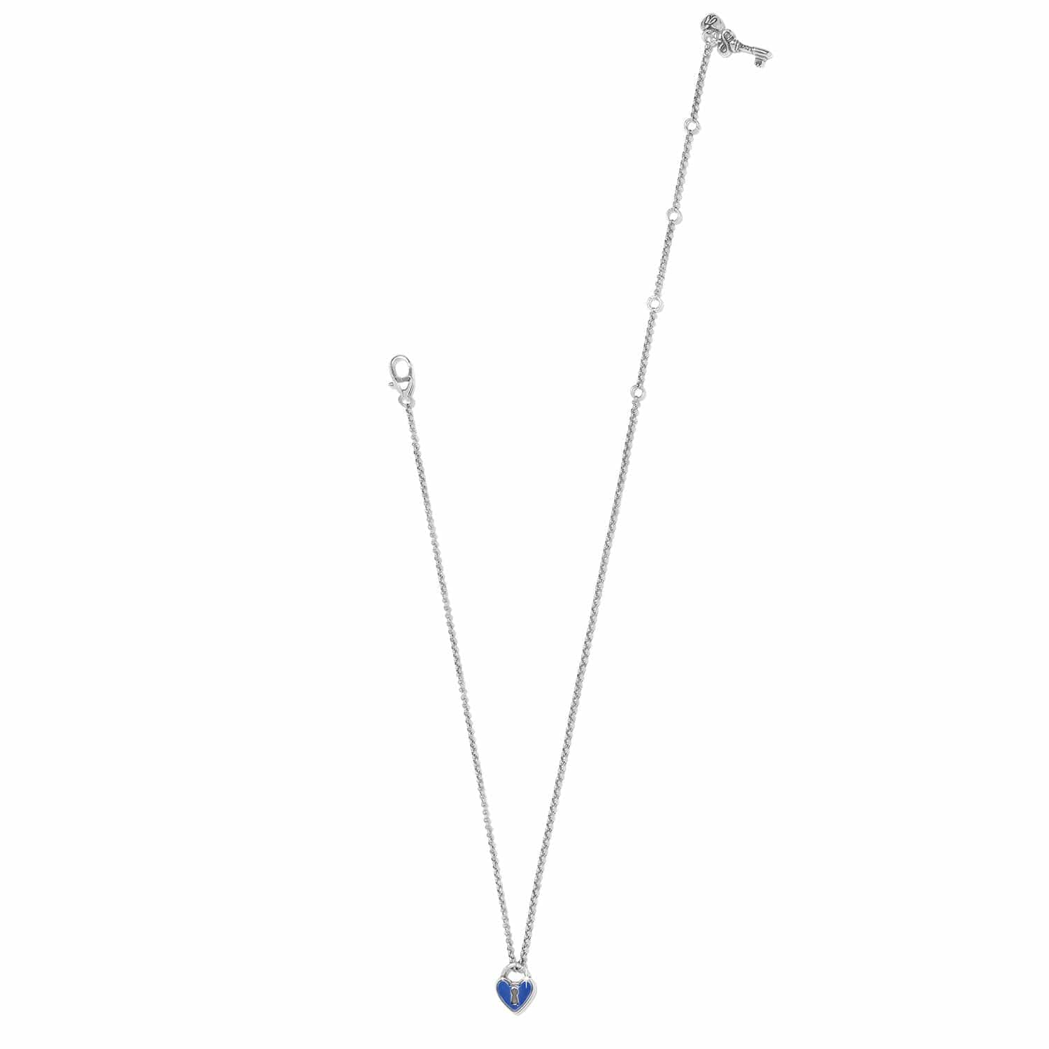 One Heart Padlock Reversible Necklace - Image 2