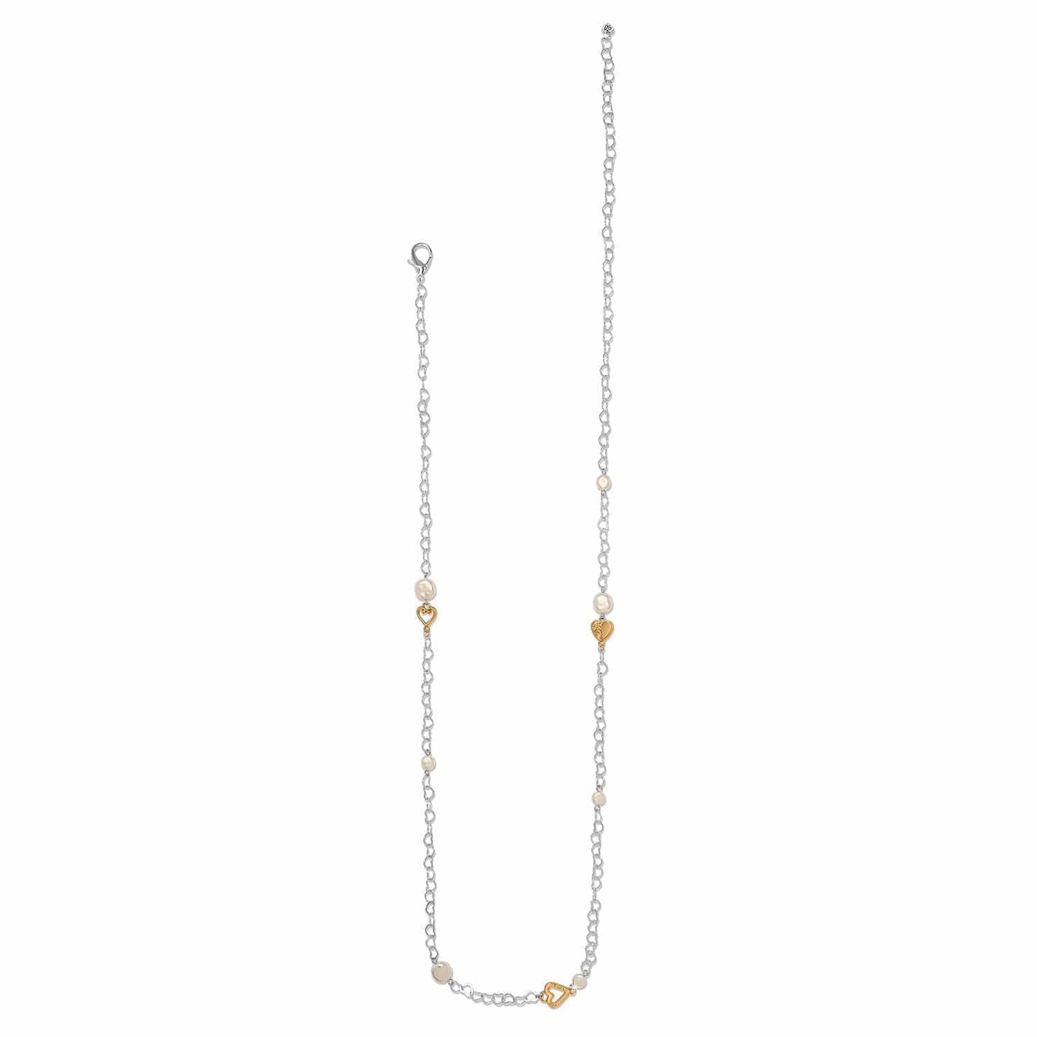 One Heart Pearl Long Necklace - Image 2