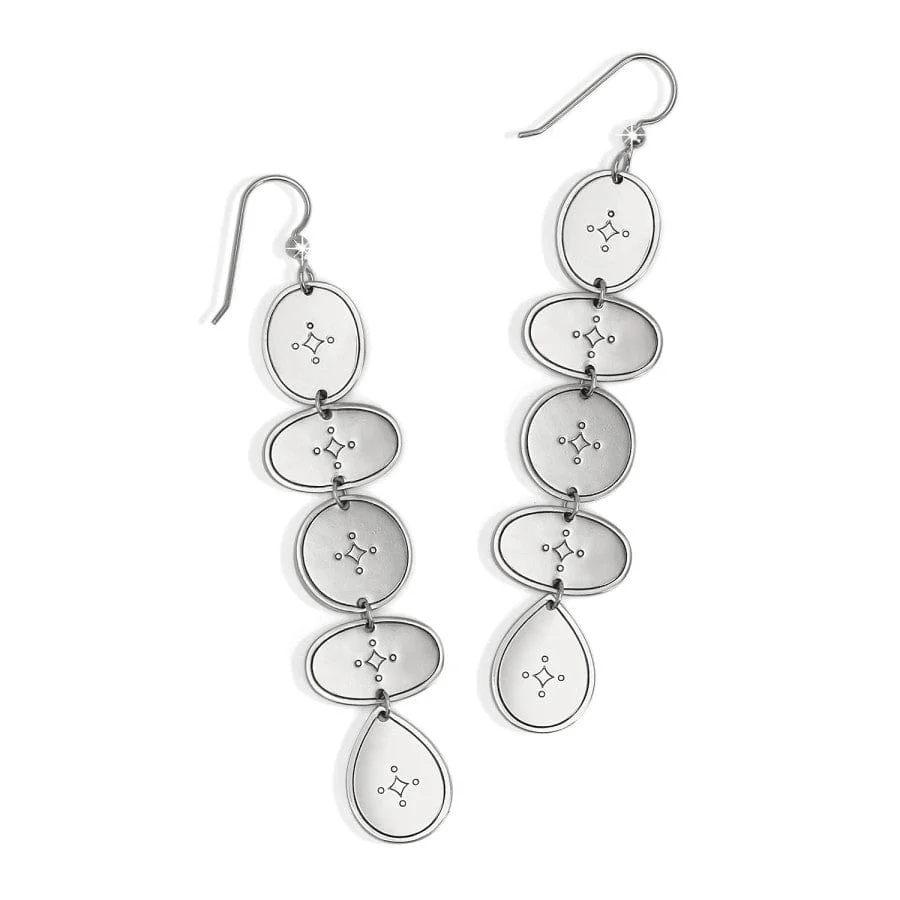 Palm Canyon Long French Wire Earrings - Image 2