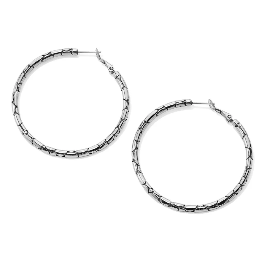 Pebble Large Hoop Earrings - Image 2