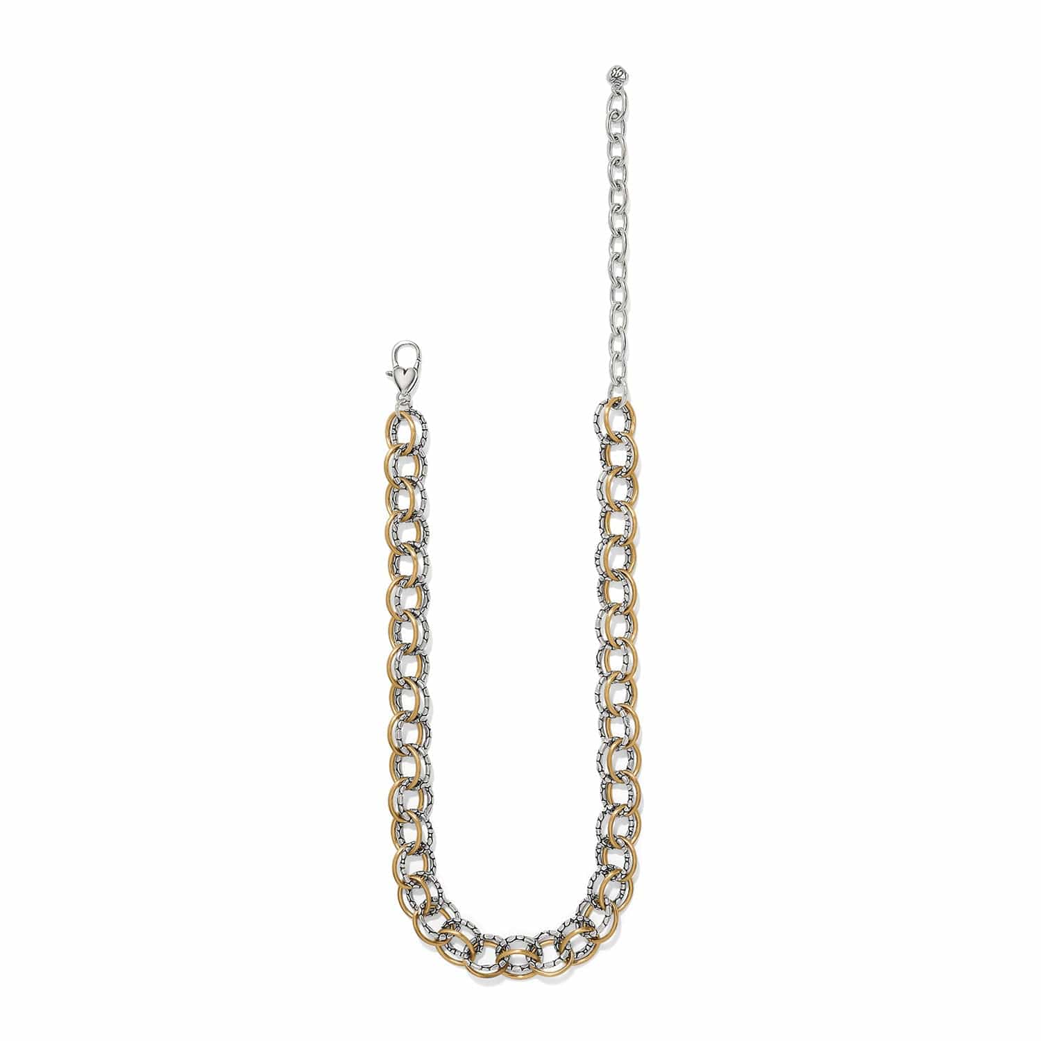 Pebble Link Two Tone Necklace - Image 2
