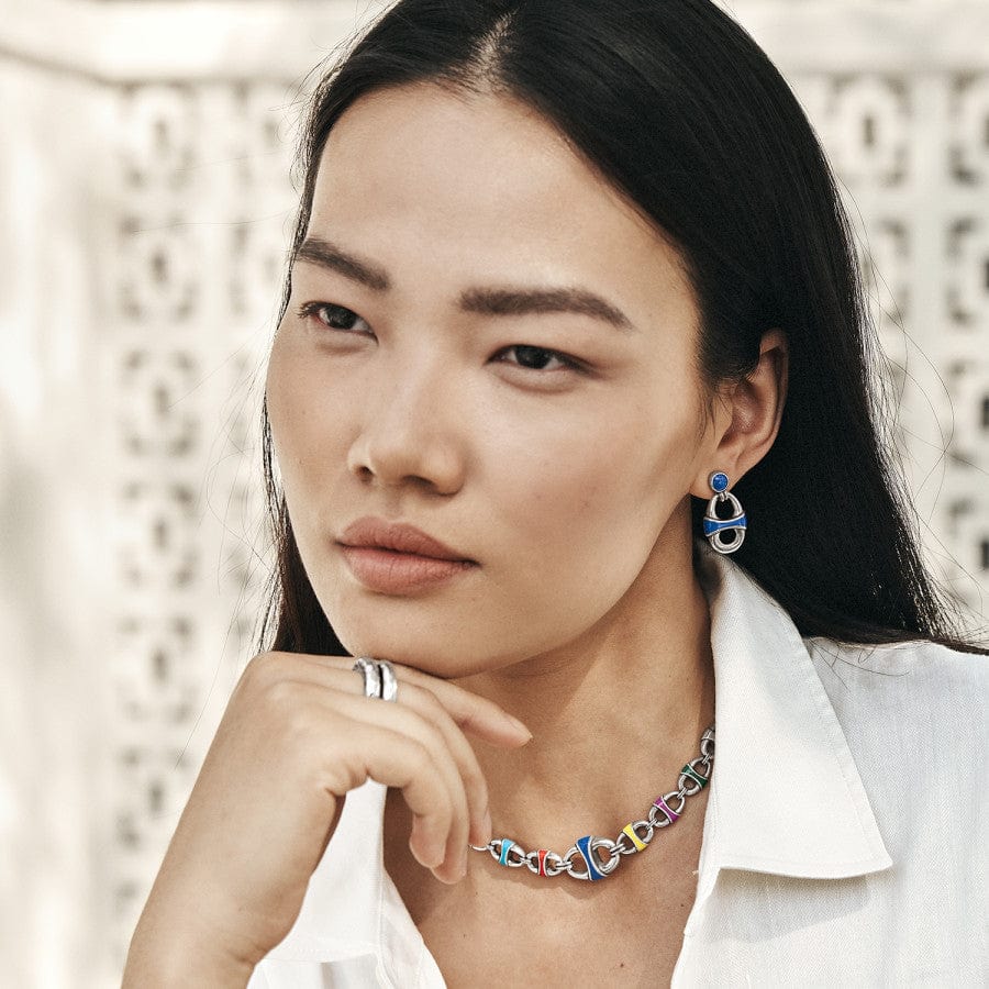Portofino Link Drop Post Earrings - Image 5