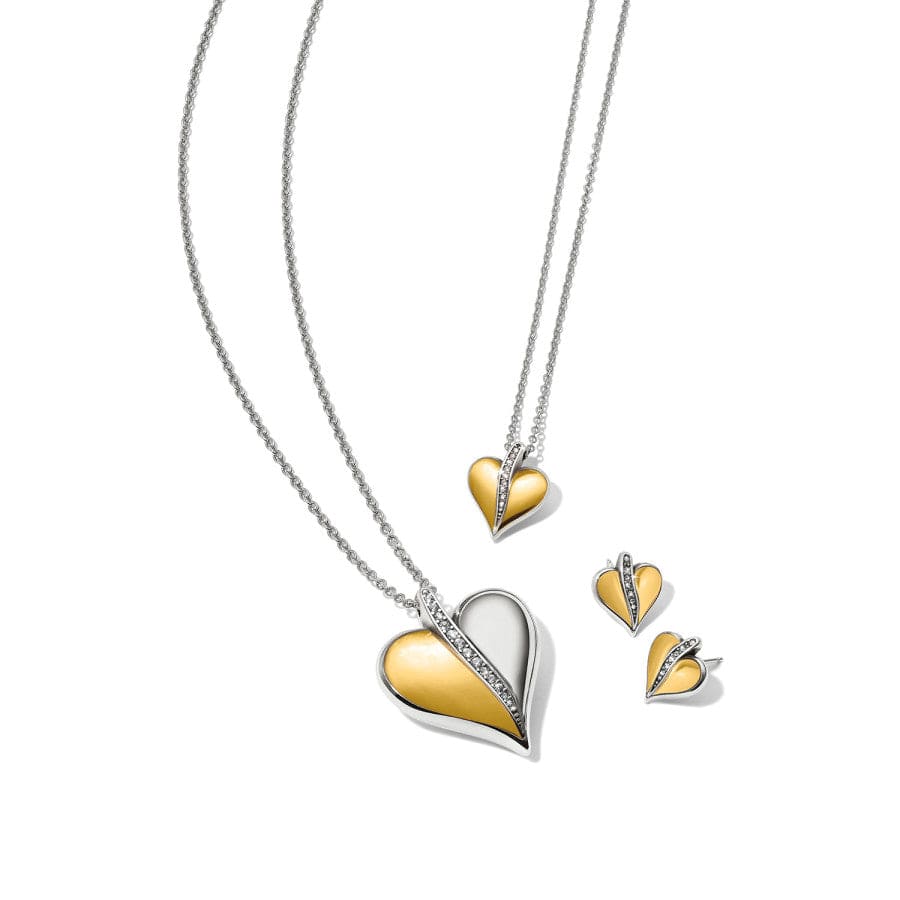 Precious Heart Two Tone Petite Necklace - Image 4