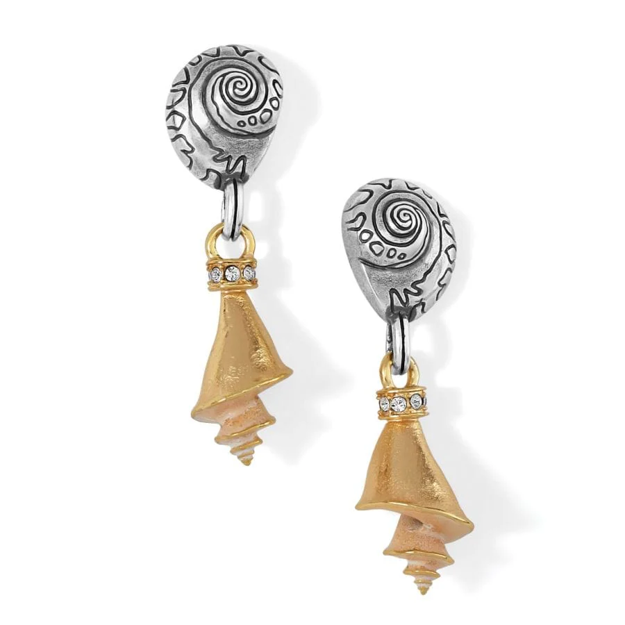 Shells Duo Post Drop Earrings - Image 2