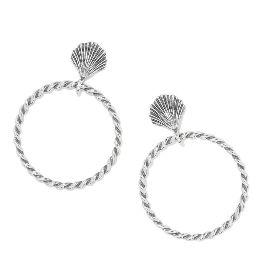 Silver Shells Hoop Earrings - Image 2
