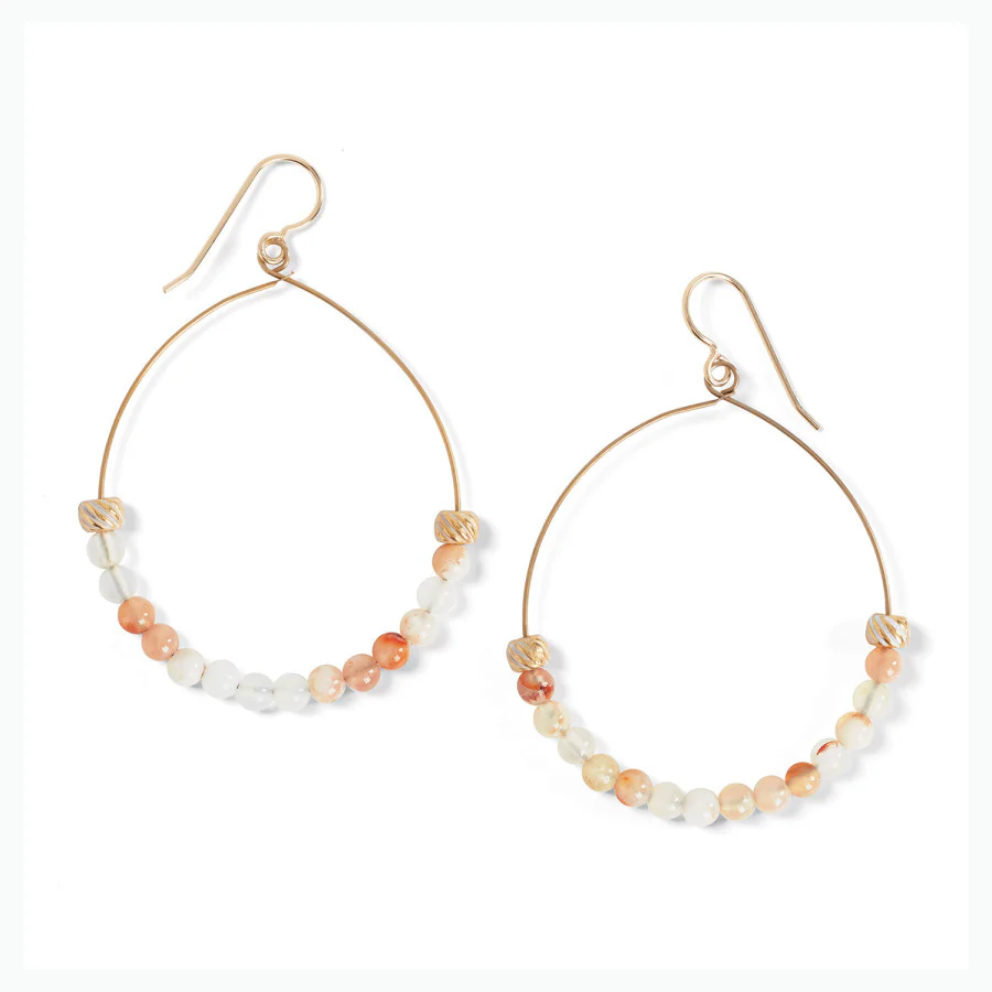 Sunset Cove Hoop Earrings