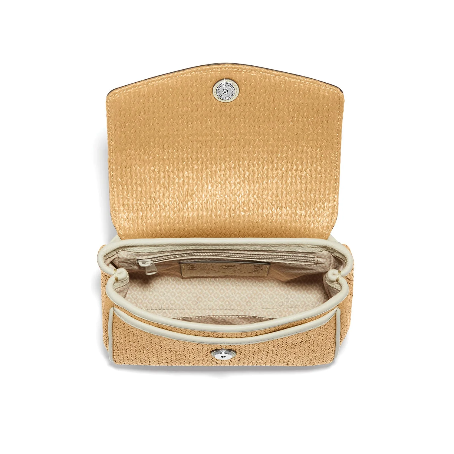 Tatum Straw Flap Satchel - Image 2