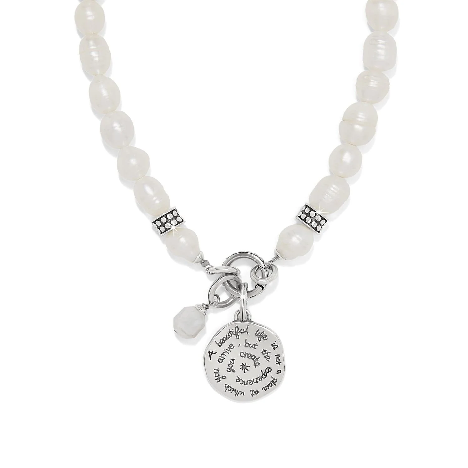 Token Charm Pearl Necklace - Image 2