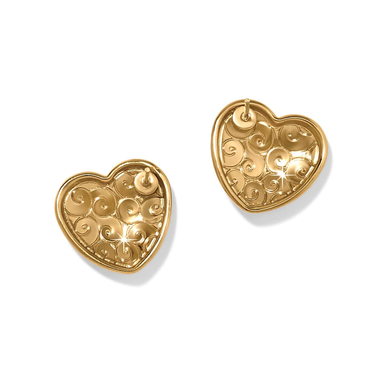 Trianon Heart Small Post Earrings - Image 2