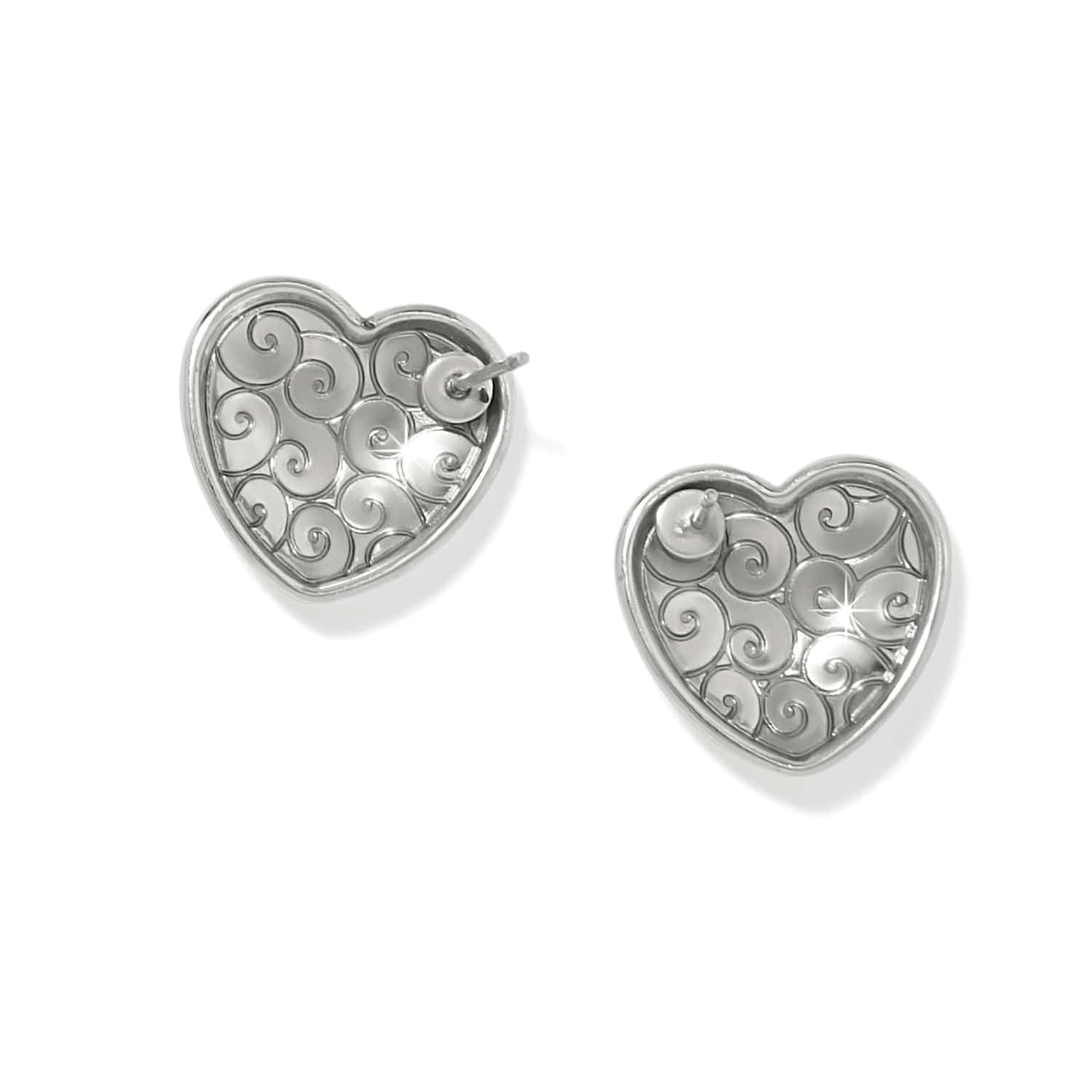 Trianon Heart Small Post Earrings - Image 6