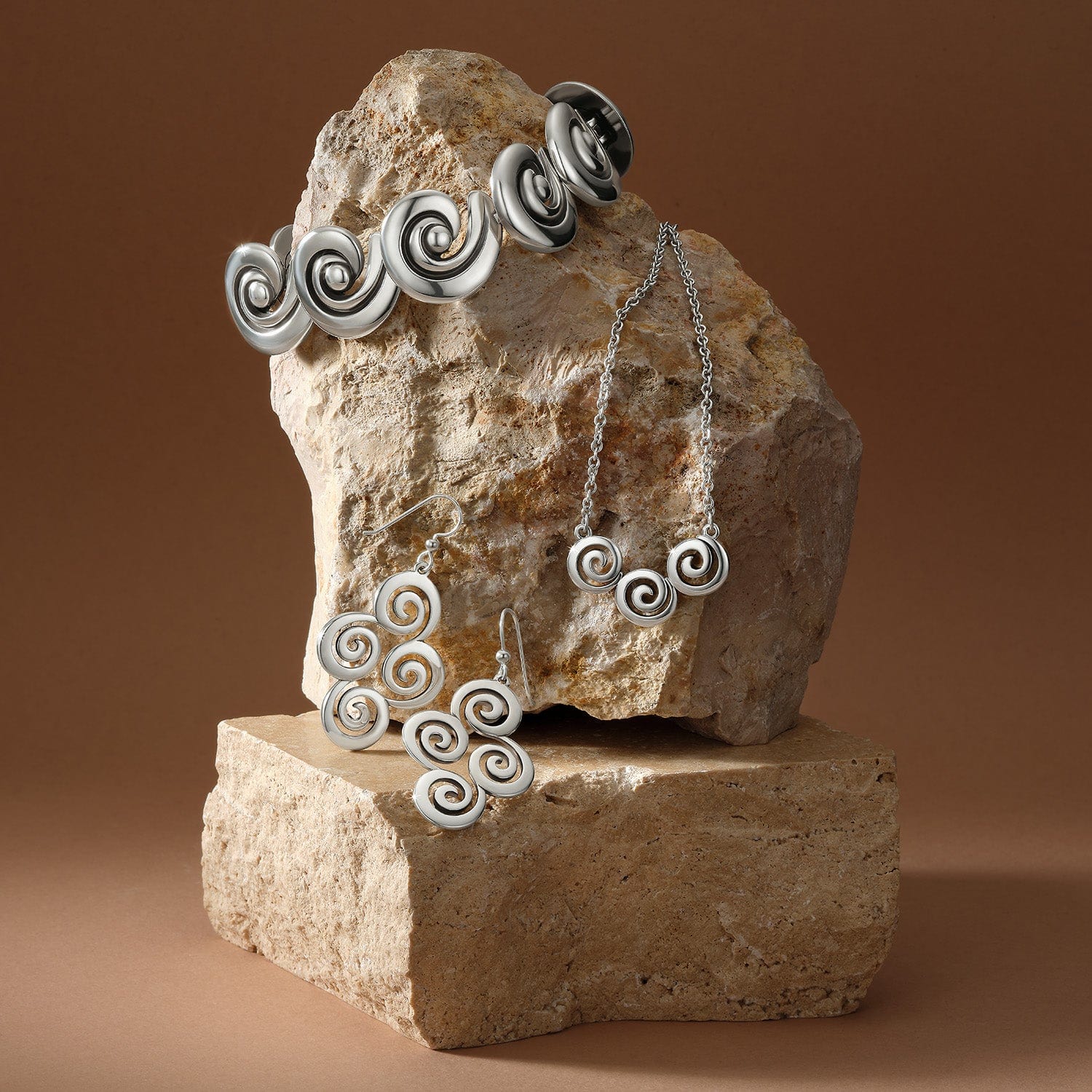 Vertigo Spiral French Wire Earrings - Image 3
